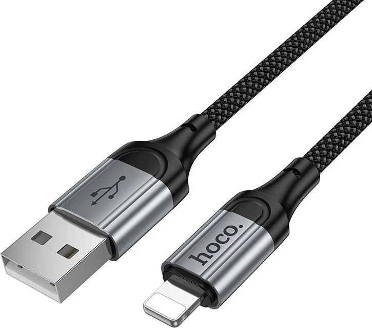 HOCO X121 Nuevo, καλώδιο φόρτισης Lightning, μαύρο — εικόνα 3