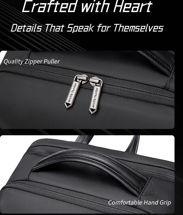 ARCTIC HUNTER τσάντα πλάτης B00872 με θήκη laptop 15.6", 14.5L, μαύρη — εικόνα 8