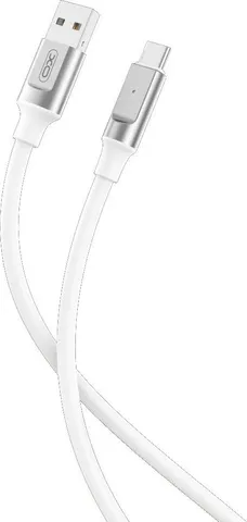 XO NB251 καλώδιο φόρτισης 6A Liquid Silicone Rubber, Type-C, 1M, λευκό