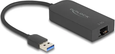 DELOCK αντάπτορας δικτύου 66045, USB, 2.5Gbps Ethernet, μαύρος
