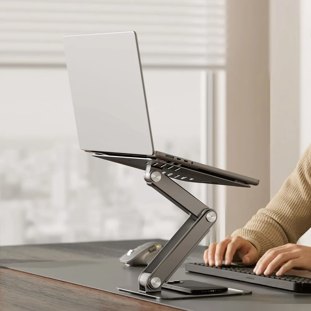 BRATECK μεταλλική βάση για laptop LPS09-02, 11~17", foldable, γκρι — εικόνα 3