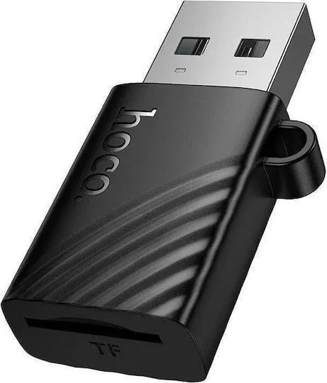 HOCO HB53 ΑΝΑΓΝΩΣΤΗΣ ΚΑΡΤΩΝ TF, USB 2.0, μαύρο — εικόνα 3