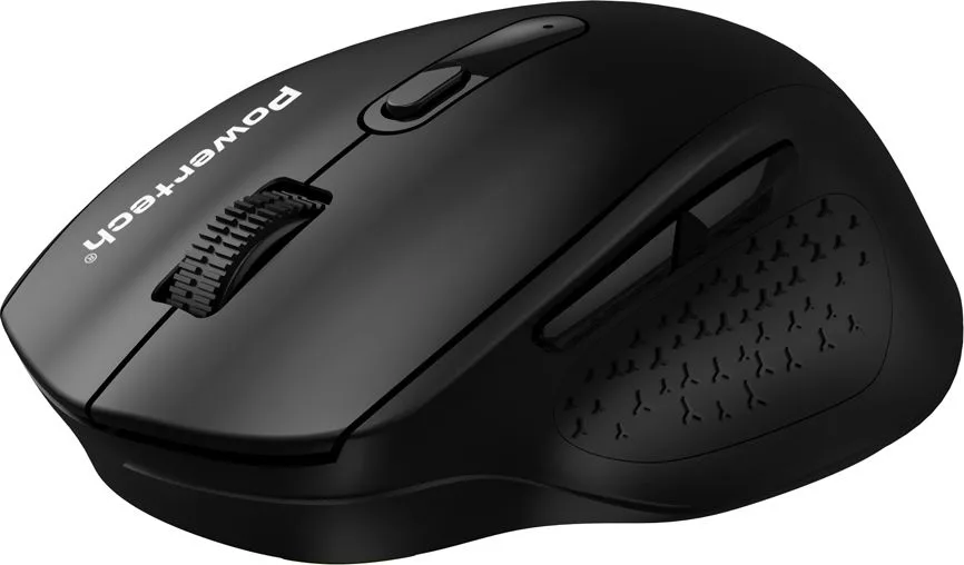 POWERTECH ασύρματο ποντίκι PT-1578, 2.4GHz & Bluetooth, έως 4000DPI, μαύρο — εικόνα 2