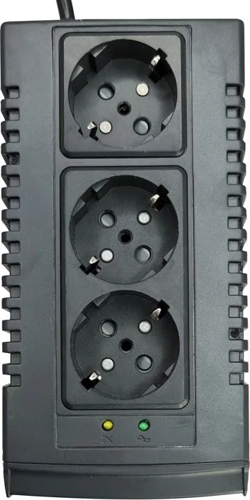 POWERTECH σταθεροποιητής ρεύματος PT-AVR-1500, 1500VA, 3x έξοδοι πρίζας — εικόνα 2