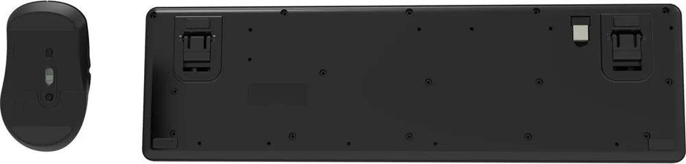 POWERTECH set ασύρματο ποντίκι & πληκτρολόγιο PT-1540, 2.4GHz & Bluetooth, αθόρυβο, μαύρο — εικόνα 2