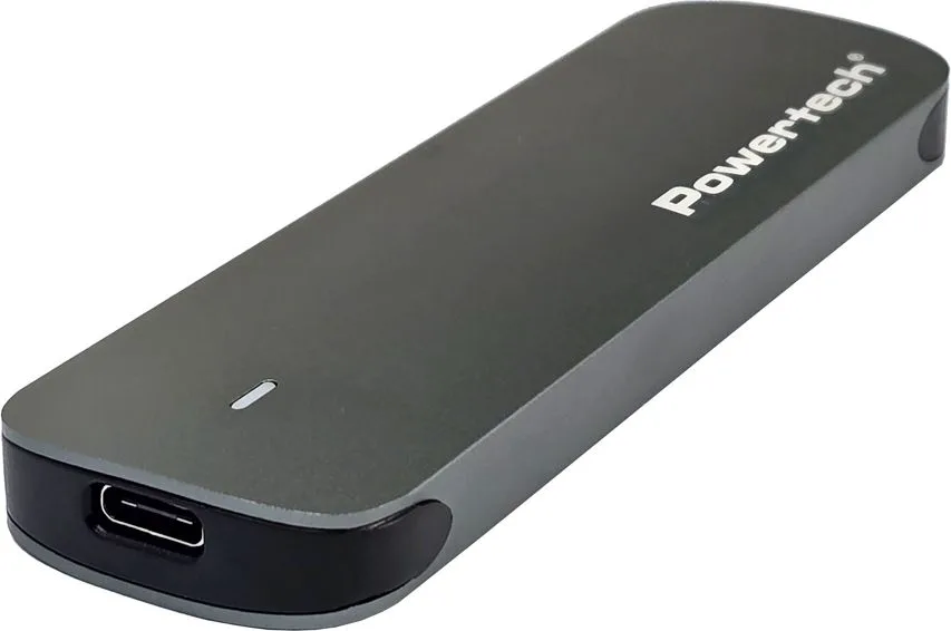 POWERTECH θήκη για M.2 SATA SSD PT-1374, 6Gbps, γκρι — εικόνα 2