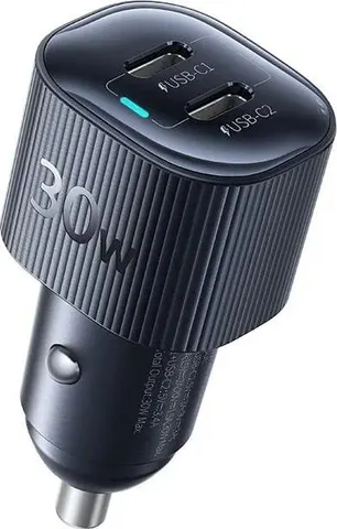 BASEUS Primetrip VP2, φορτιστής ΑΥΤΟΚΙΝΗΤΟΥ, 2X Type-C, 30W, Cosmic Black
