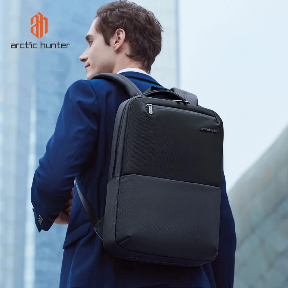 ARCTIC HUNTER τσάντα πλάτης B00681 με θήκη laptop 15.6", 11L, γκρι — εικόνα 2