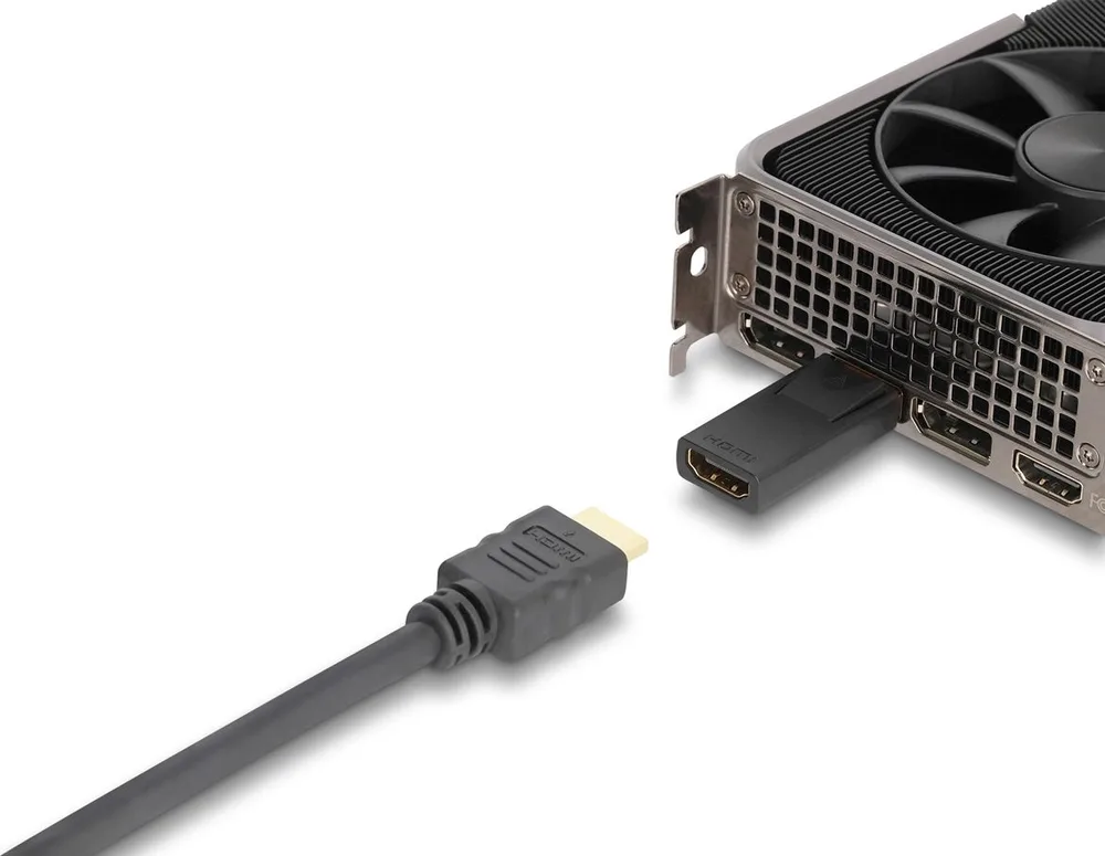 DELOCK αντάπτορας DisplayPort σε HDMI 61086, 4K/60Hz, active, μαύρος — εικόνα 2