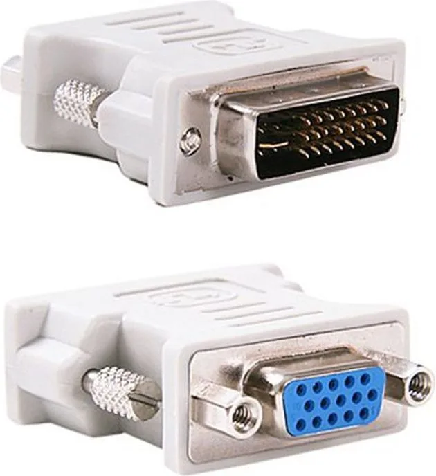 POWERTECH αντάπτορας VGA σε DVI-I 24+5 CAB-G019, λευκός — εικόνα 2