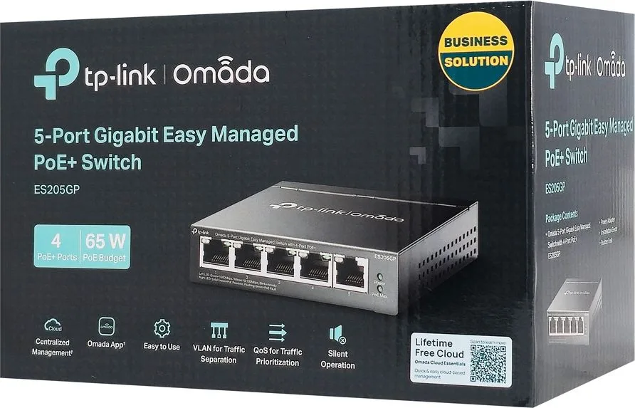 TP-LINK easy managed switch ES205GP, 5x Gigabit θύρες, PoE+, V1.0 — εικόνα 6
