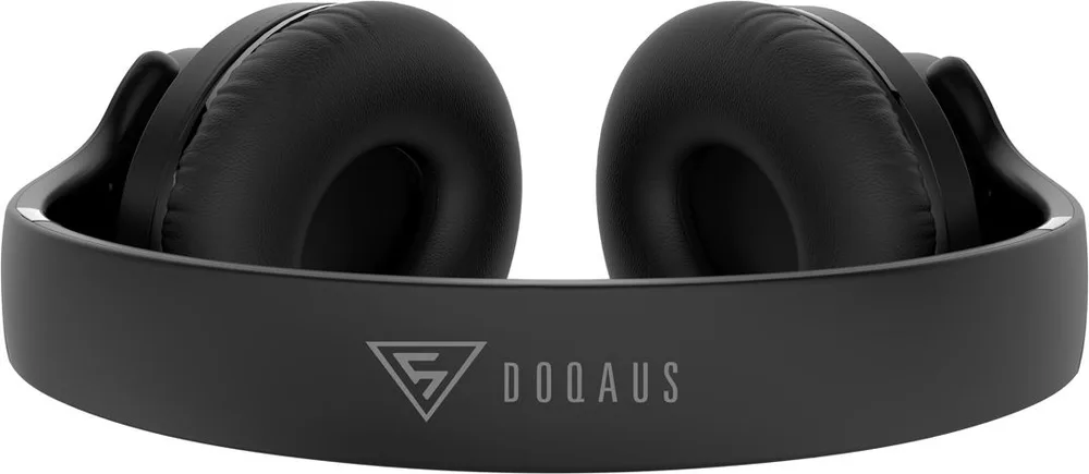 DOQAUS headphones DESIGN 2, ασύρματα & ενσύρματα, Φ40mm, 600mAh, μαύρα — εικόνα 2