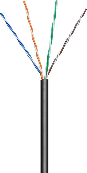 GOOBAY καλώδιο δικτύου 57198, CAT 5e U/UTP, CCA, έως 40m, 100m, μαύρο — εικόνα 3
