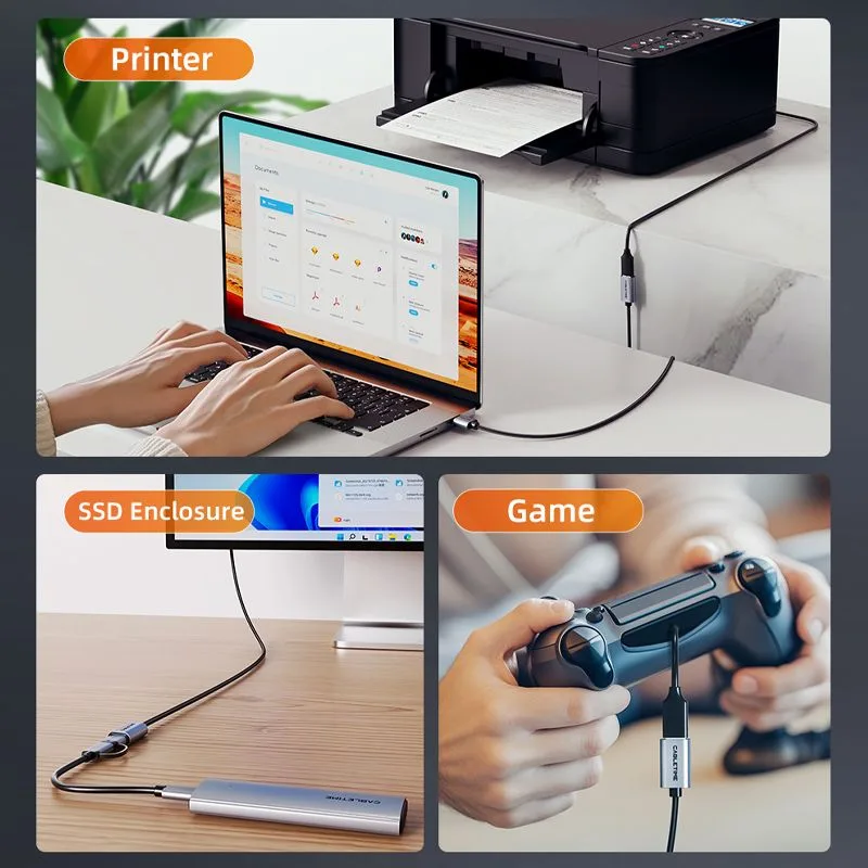CABLETIME καλώδιο προέκτασης USB CT-AMAF1, 5Gbps, 2m, μαύρο — εικόνα 3