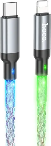 HOCO U112 καλώδιο Lighting Φορτισης+data 1.m, ΠΟΛΥΧΡΩΜΟ LED