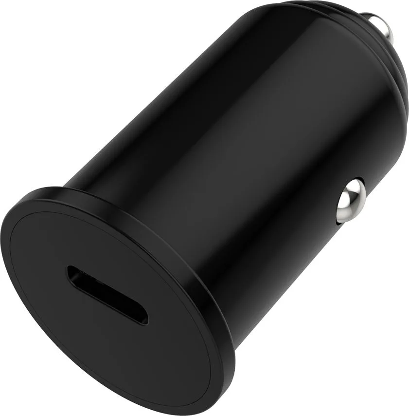 POWERTECH φορτιστής αυτοκινήτου PT-1146, USB-C, 20W PD, μαύρος — εικόνα 2