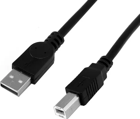 POWERTECH καλώδιο USB σε USB Type B CAB-U159, 480Mbps, 1.5m, μαύρο, 10τμχ