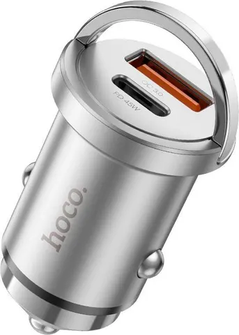 HOCO NZ10 φορτιστής ΑΥΤΟΚΙΝΗΤΟΥ Handy PD45W, 2 ΘΥΡΕΣ , ΜΑΥΡΟΣ