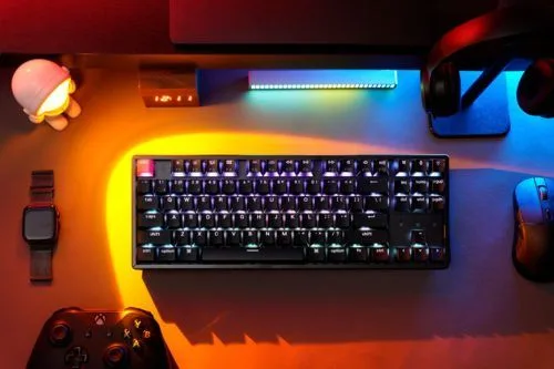 Keychron K8 V2 (K8X-C1) QMK Wireless Mechanical Keyboard Red Switch RGB 80% US Lay Aluminum Frame — εικόνα 2