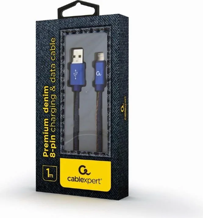 Καλώδιο ΕΠΕΝΔΥΣΗ Jeans USB TO Lightning 1M — εικόνα 2