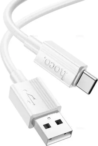 HOCO X107 Favor Charging Data Cable Type-C, λευκό