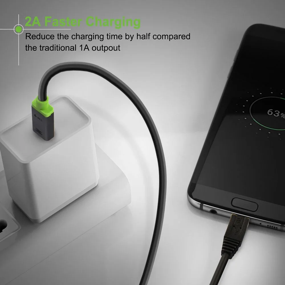 CABLETIME καλώδιο USB-C σε micro USB CT-U32-CMMCBG, 2A, 480Mbps, 1m, μαύρο — εικόνα 2