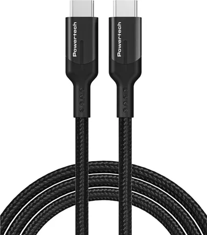 POWERTECH καλώδιο USB-C PTR-0135, PD 60W, 10Gbps, copper, 1m, μαύρο