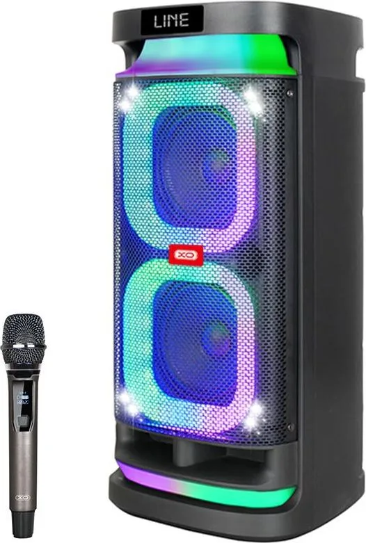 XO F58 Shine φορητό ηχείο Bluetooth, RGB, 40W, τηλεχειριστήριο, μικρόφωνο, μαύρο — εικόνα 3
