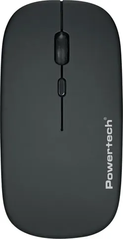 POWERTECH ασύρματο ποντίκι PT-1381, 2.4GHz & Bluetooth, έως 1600DPI, 500mAh, μαύρο