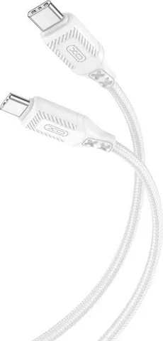 XO NB-Q236B καλώδιο φόρτισης Type-C ΣΕ Type-C, 60W, λευκό
