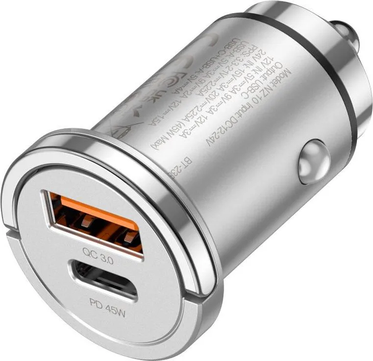 HOCO NZ10 φορτιστής ΑΥΤΟΚΙΝΗΤΟΥ Handy PD45W, 2 ΘΥΡΕΣ , ΜΑΥΡΟΣ — εικόνα 2