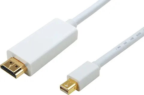 POWERTECH καλώδιο Mini DisplayPort σε HDMI CAB-DP011, 2m, λευκό