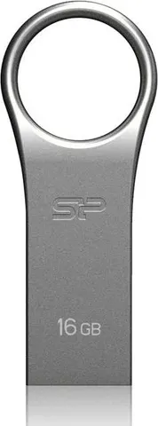 SILICON POWER USB Flash Drive Firma F80, 16GB, USB 2.0, ασημί