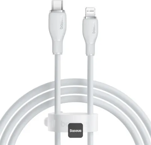BASEUS Pudding, καλώδιο φόρτισης, Type-C ΣΕ Lightning, 2m, 20W, λευκό