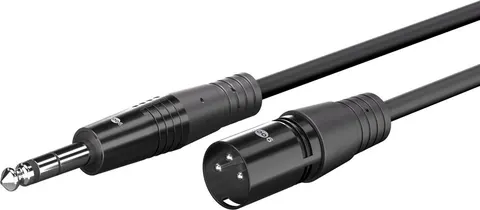 GOOBAY καλώδιο ήχου 6.35mm σε XLR 80361, 1.5m, μαύρο