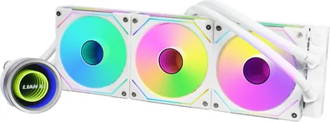 LIAN LI Galahad II Trinity 360 SL-Inf White - AIO GPU Liquid Cooler with ARGB INFINITY Fans