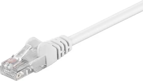 GOOBAY καλώδιο δικτύου 68500, CAT 5e U/UTP, 100 MHz, CCA, 0.5m, λευκό