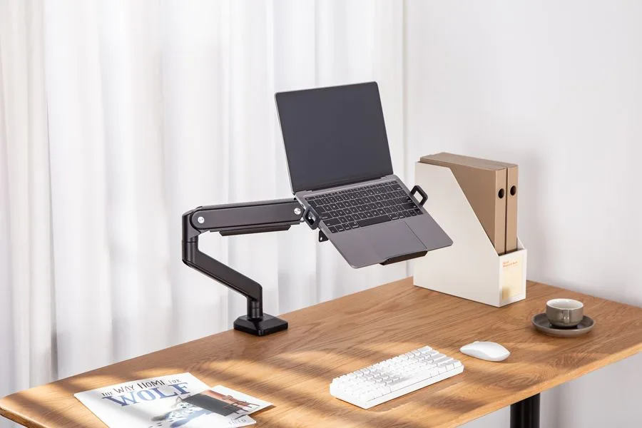BRATECK βάση laptop NBH-8 για βάση οθονών VESA, έως 17", μαύρη — εικόνα 2