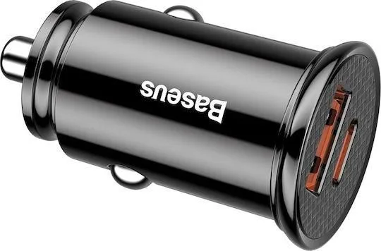 BASEUS Primetrip VP2, φορτιστής ΑΥΤΟΚΙΝΗΤΟΥ, USB-A + Type-C, 30W, Cosmic Black — εικόνα 2