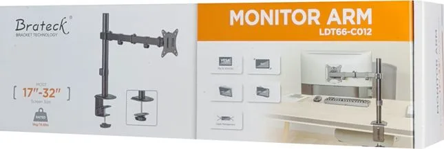 BRATECK βάση γραφείου οθόνης LDT66-C012, 17-32", έως 9kg — εικόνα 5