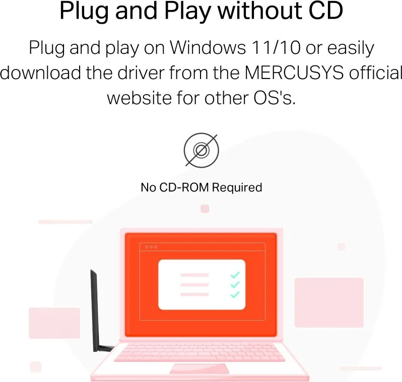 AC650 High Gain Wireless Dual Band USB Adapter — εικόνα 4