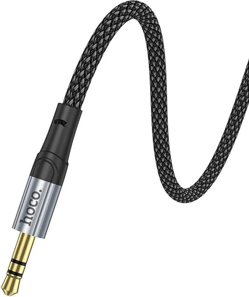 Hoco UPA26 Braided USB 2.0 Cable USB-C male - 3.5mm Μαύρο 1m — εικόνα 3
