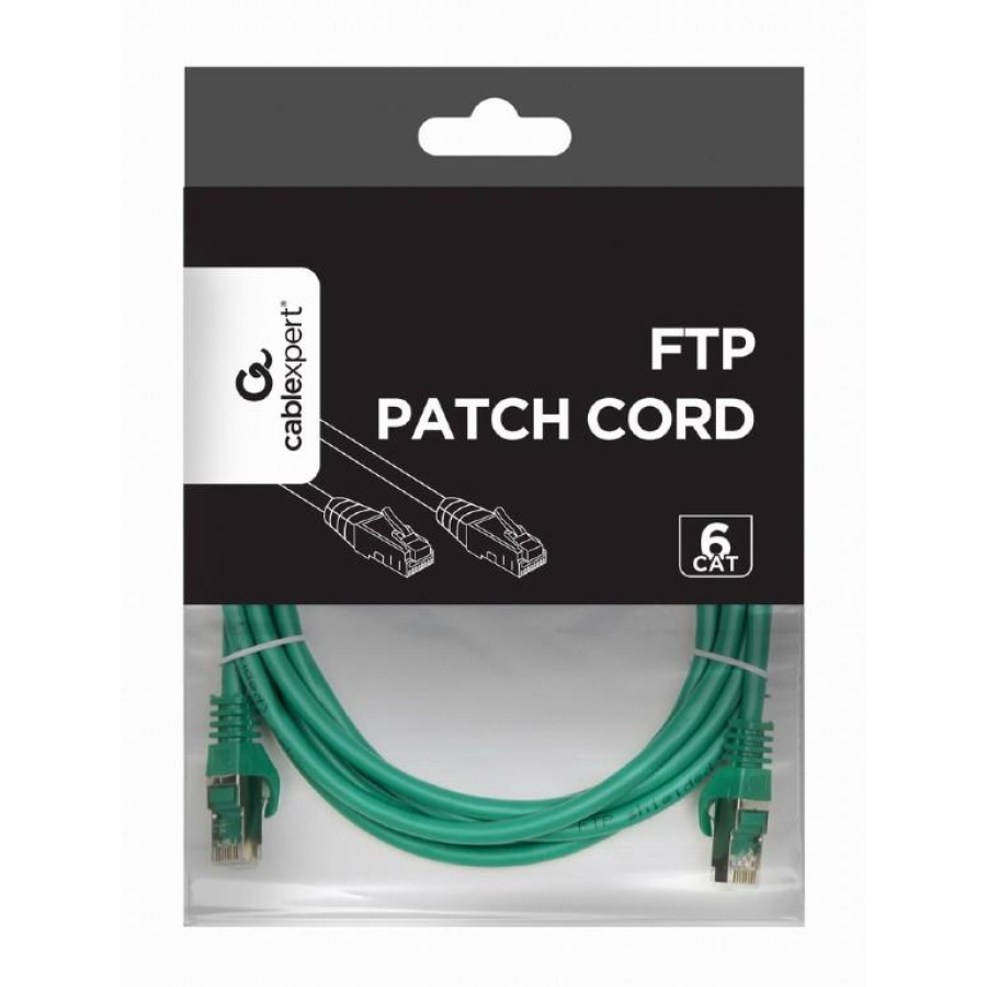 CABLEXPERT ΚΑΛΩΔΙΟ FTP CAT6 3m, ΠΡΑΣΙΝΟ - Image 2