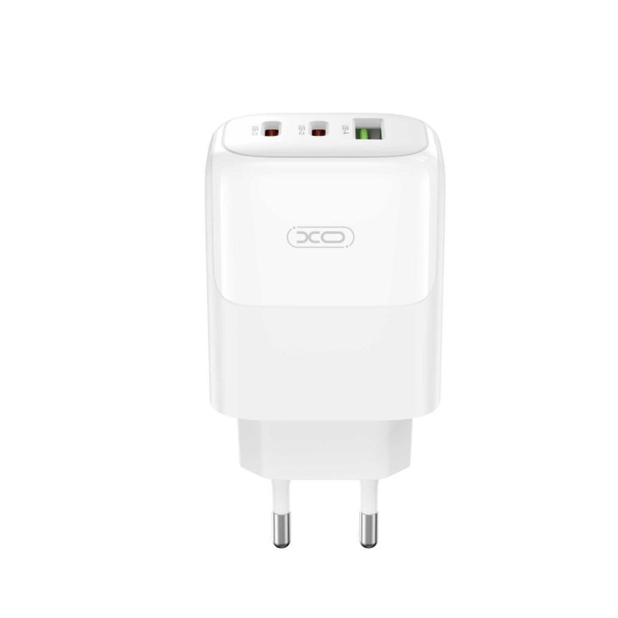 XO L139 ΦΟΡΤΙΣΤΗΣ 65W GAN NITRIDE 1 ΘΥΡΑ USB + 2 ΘΥΡΕΣ PD, ΛΕΥΚΟΣ