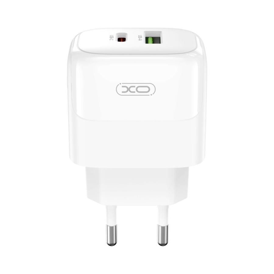 XO L137 ΦΟΡΤΙΣΤΗΣ PD20W/QC18W, 1 ΘΥΡΑ USB + 1 ΘΥΡΑ PD, ΛΕΥΚΟΣ