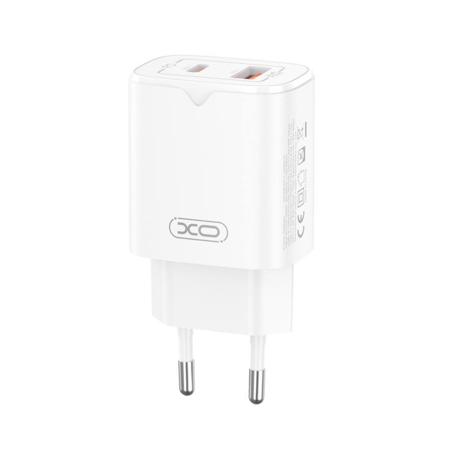 XO L130 ΦΟΡΤΙΣΤΗΣ PD30W/QC18W 1 ΘΥΡΑ USB + 1 ΘΥΡΑ PD, ΛΕΥΚΟΣ