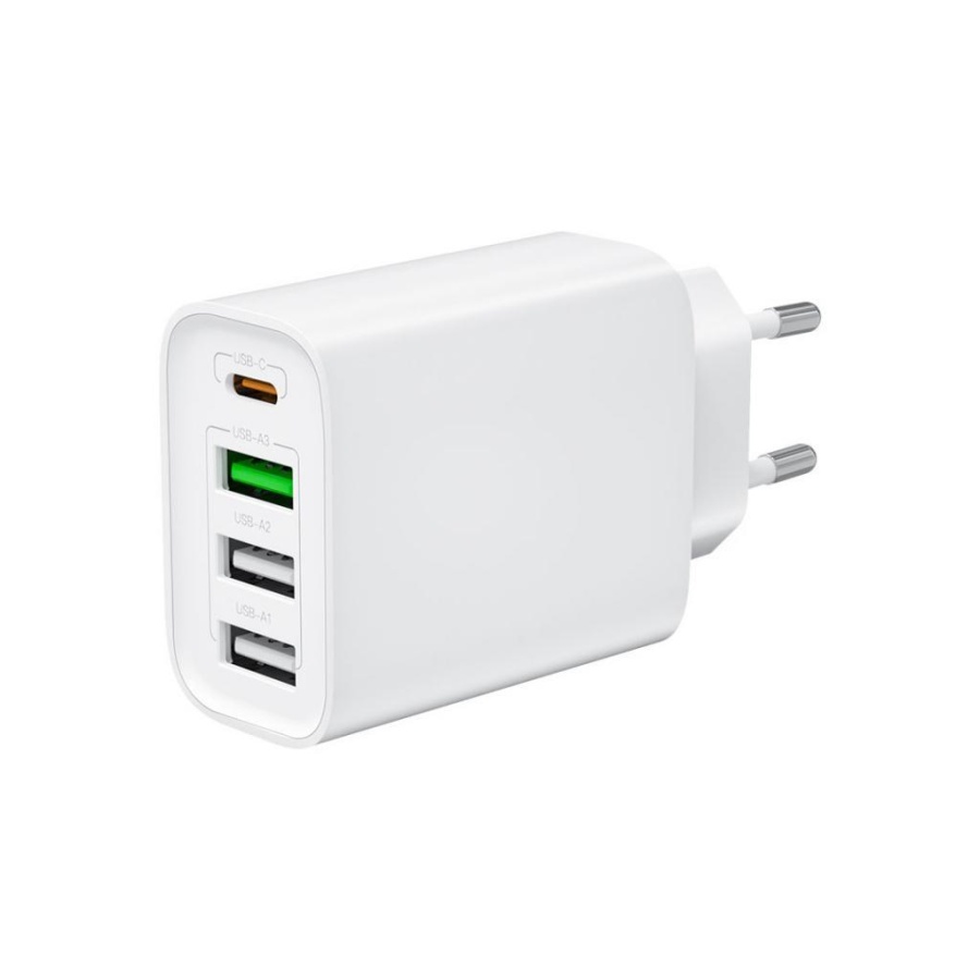 XO L120 ΦΟΡΤΙΣΤΗΣ USB-C 20W/USB-A 18W, 2 ΘΥΡΕΣ USB + 2 ΘΥΡΕΣ PD, ΛΕΥΚΟΣ - Image 2