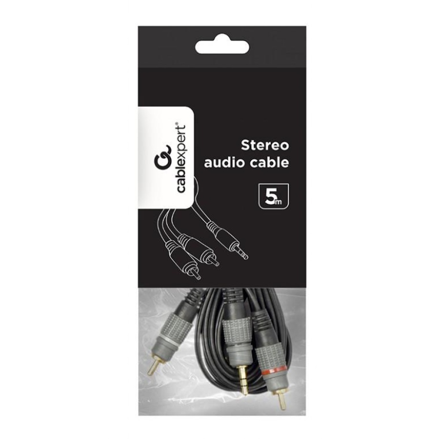 CABLEXPERT ΚΑΛΩΔΙΟ ΗΧΟΥ 3.5mm STEREO TO RCA PLUG CABLE 5m - Image 2