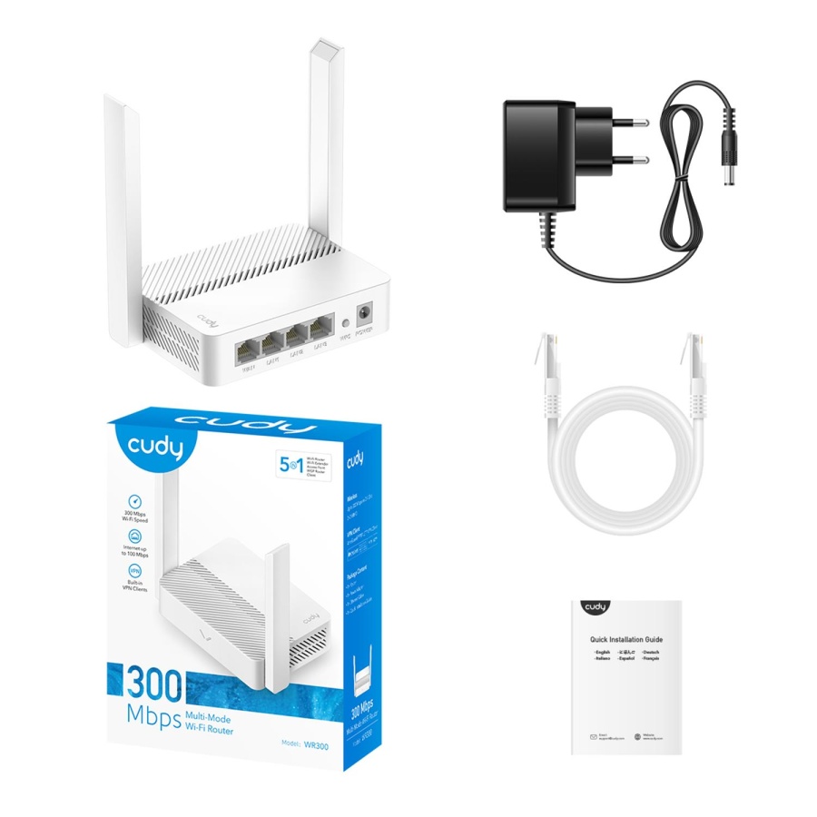 CUDY WR300 N300 WIFI ROUTER - Image 4