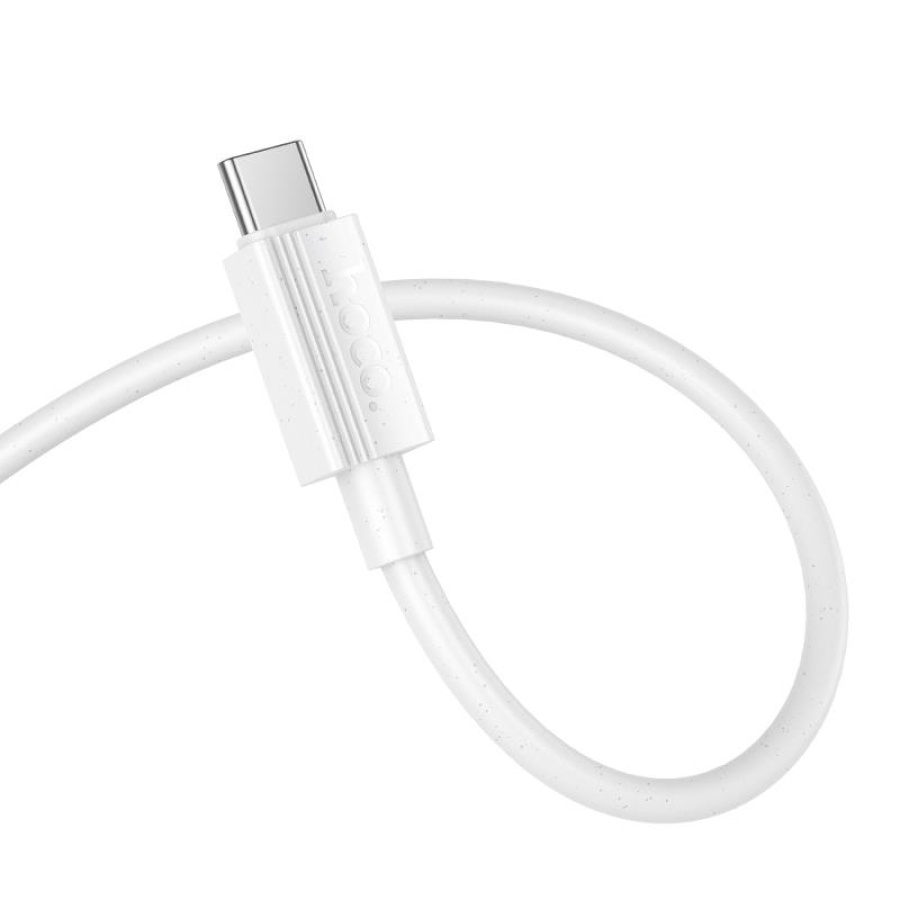 HOCO X107 FAVOR 60W CHARGING DATA CABLE TYPE-C TO TYPE-C, ΛΕΥΚΟ - Image 2